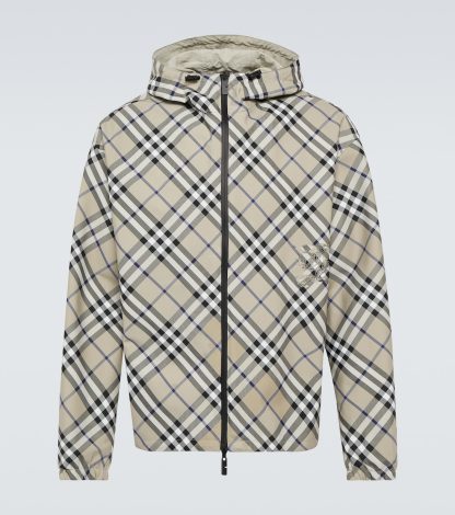 Billigdesigner Burberry Burberry Check Regenmantel in mehrfarbig