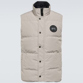 Billigdesigner Canada Goose Black Label Garson Daunenweste in Beige