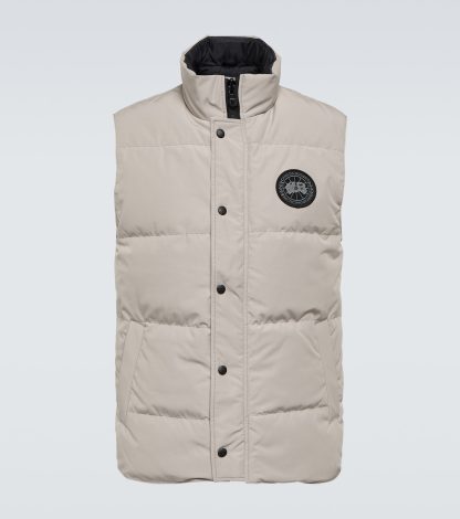 Billigdesigner Canada Goose Black Label Garson Daunenweste in Beige