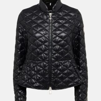 Billigdesigner Moncler Barive wattierte Jacke in schwarz