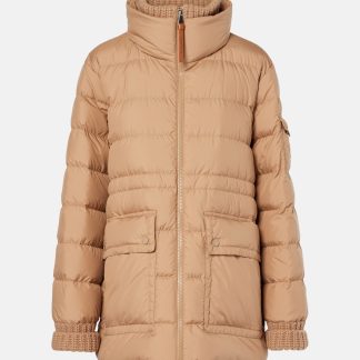 Billigdesigner Moncler Baux Daunenjacke in Braun