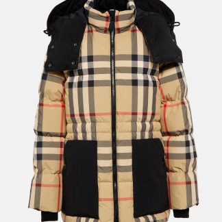 Designer kaufen Burberry Archiv Karo-Pufferjacke in Beige