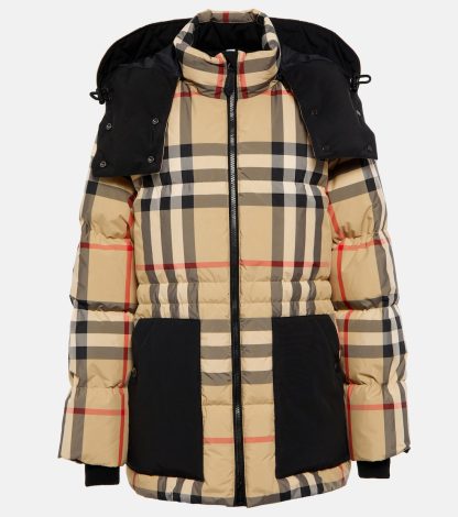 Designer kaufen Burberry Archiv Karo-Pufferjacke in Beige