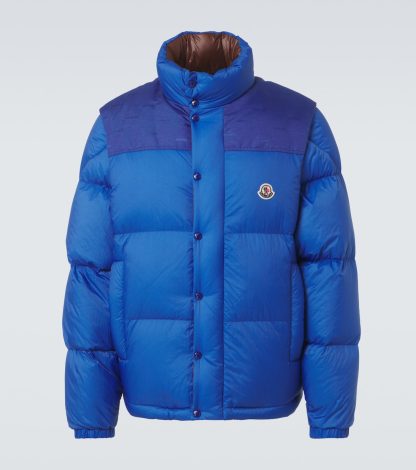 Designer kaufen Moncler Verone Wende-Daunenjacke in Blau