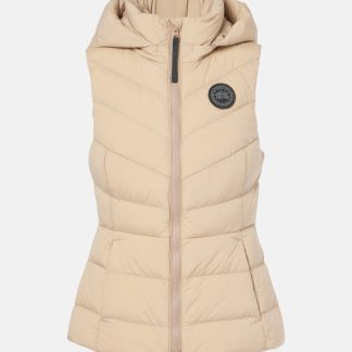 Großhandel Luxus Canada Goose Black Label Clair gesteppte Daunenweste in Beige