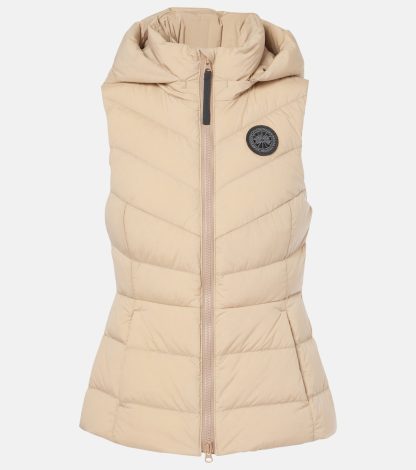 Großhandel Luxus Canada Goose Black Label Clair gesteppte Daunenweste in Beige