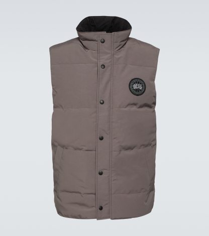 Großhandel Luxus Canada Goose Black Label Garson Daunenweste in Grau