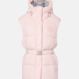 Großhandel Luxus Canada Goose Rayla Daunenweste mit Gürtel in Rosa