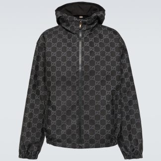 Großhandel Luxus Gucci GG Ripstop-Wendejacke in Grau