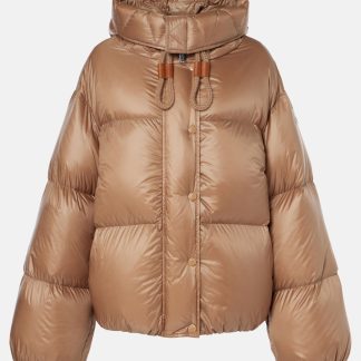 Großhandel Luxus Moncler Borey Cabrio Daunenumhang und Jacke in Beige