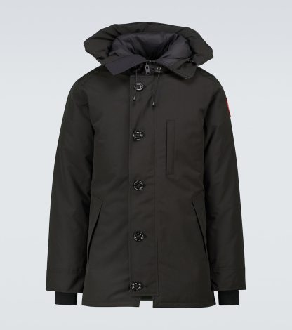 Großhandelsdesigner Canada Goose Chateau Daunenparka in Schwarz