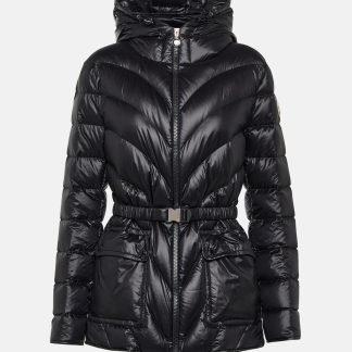 Großhandelsdesigner Moncler Argenno gesteppter Daunenparka in Schwarz