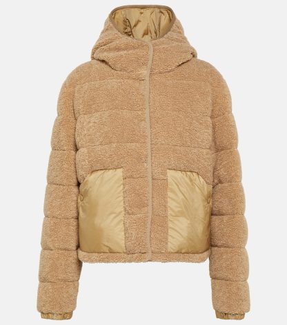 Großhandelsdesigner Moncler Audrieu-Blouson in Beige