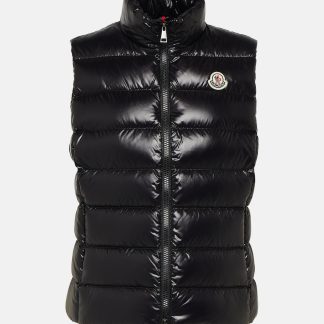 Hochwertiger Designer Moncler Ghany Daunenweste in Schwarz