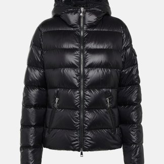 Hochwertiger Designer Moncler Gles gesteppte Daunenjacke in Schwarz