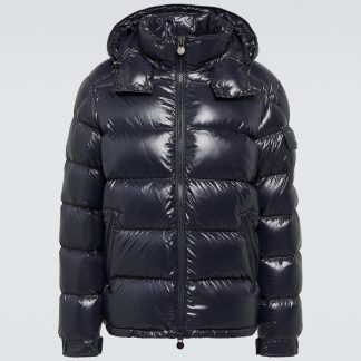 Hochwertiger Designer Moncler Maya Daunenjacke in Blau