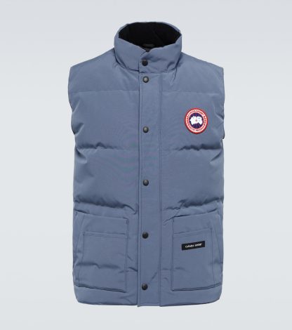 Hochwertiger Luxus Canada Goose Freestyle Daunenweste in Blau