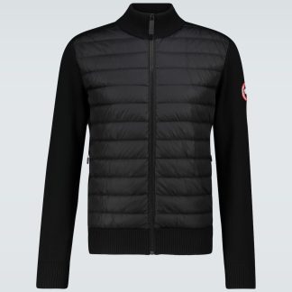 Hochwertiger Luxus Canada Goose HyBridge-Strickjacke in Schwarz