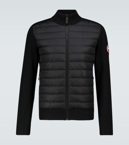 Hochwertiger Luxus Canada Goose HyBridge-Strickjacke in Schwarz