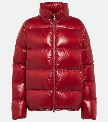 Hochwertiger Luxus Moncler Abbadia Daunenjacke in Rot