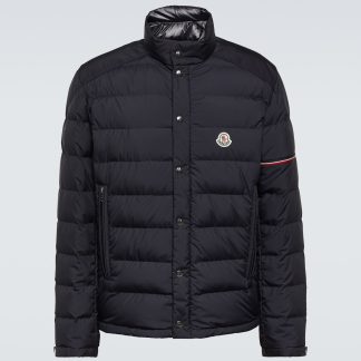 Hochwertiger Luxus Moncler Colomb gesteppte Daunenjacke in Blau