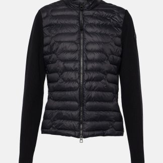 Hochwertiger Luxus Moncler Daunenjacke in Schwarz