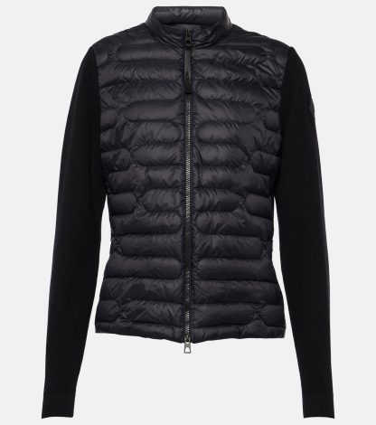 Hochwertiger Luxus Moncler Daunenjacke in Schwarz