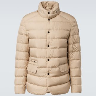 Hochwertiger Luxus Moncler Malinvern Jacke in Beige