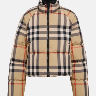 Luxus kaufen Burberry Vintage Check Daunenjacke in mehrfarbig