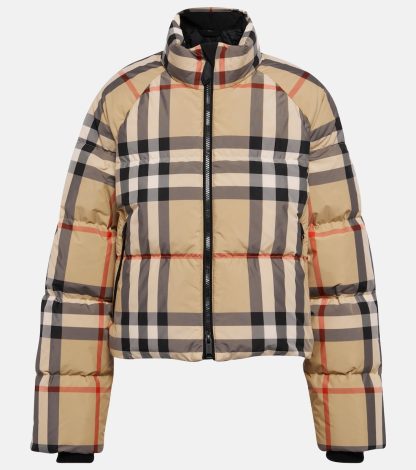 Luxus kaufen Burberry Vintage Check Daunenjacke in mehrfarbig