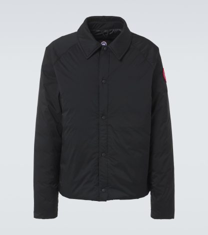 Luxus kaufen Canada Goose Lodge Coach Daunenjacke in Schwarz