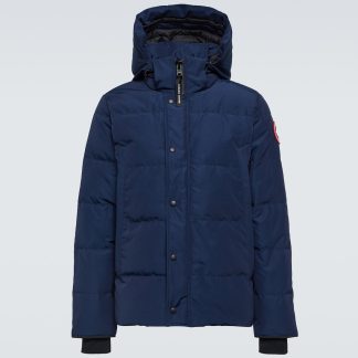 Luxus kaufen Canada Goose Wyndham Daunenparka in Blau