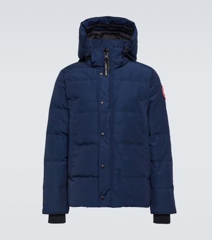 Luxus kaufen Canada Goose Wyndham Daunenparka in Blau