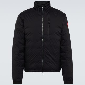 Mode-Luxus Canada Goose Lodge Daunenjacke in Schwarz