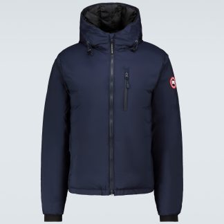 Mode-Luxus Canada Goose Lodge Hoody Daunenjacke in Blau