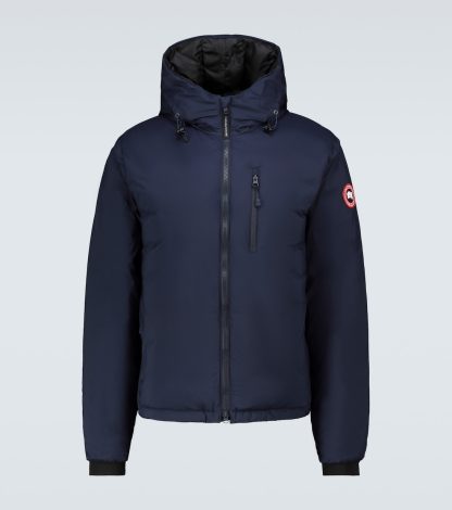 Mode-Luxus Canada Goose Lodge Hoody Daunenjacke in Blau