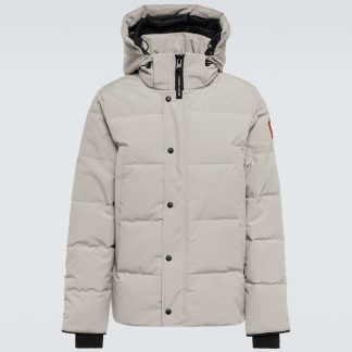 Mode-Luxus Canada Goose Wyndham Daunenjacke in Grau