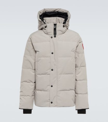 Mode-Luxus Canada Goose Wyndham Daunenjacke in Grau