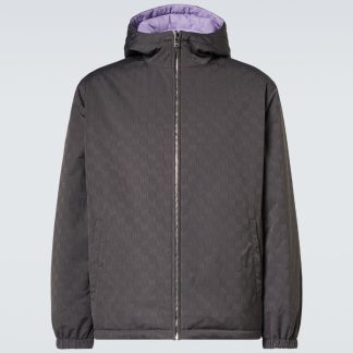 Mode-Luxus Gucci GG Canvas-Wendejacke in Grau