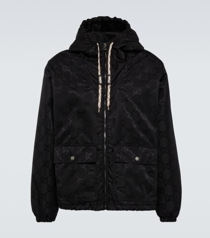 Mode-Luxus Gucci Gucci Off The Grid Kapuzenjacke in Schwarz