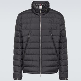 Mode-Luxus Moncler Alfit gesteppte Daunenjacke in Schwarz