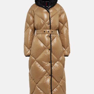 Mode-Luxus Moncler Cotonniere gesteppter Daunenmantel in Beige