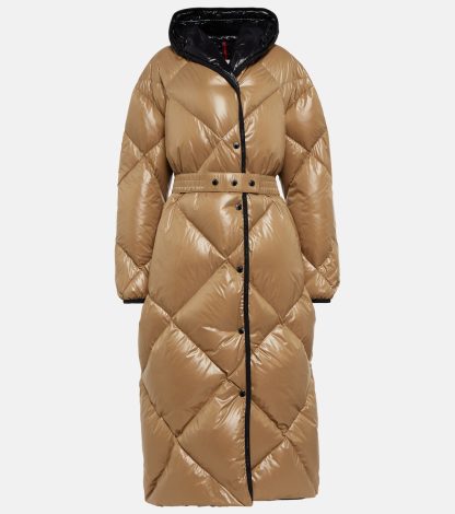 Mode-Luxus Moncler Cotonniere gesteppter Daunenmantel in Beige