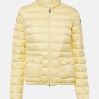 Mode-Luxus Moncler Lans gesteppte Daunenjacke in Gelb