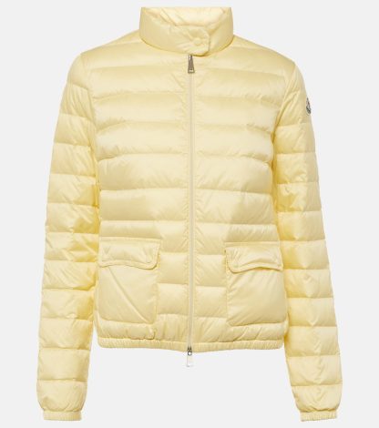 Mode-Luxus Moncler Lans gesteppte Daunenjacke in Gelb