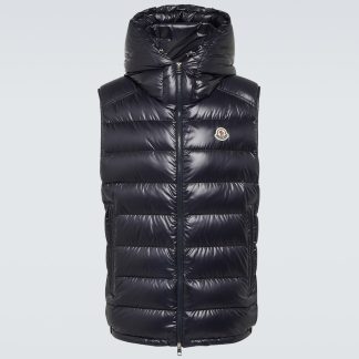 Modedesigner Moncler Barant Daunenweste in Blau