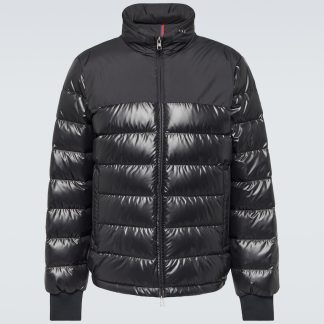 Modedesigner Moncler Coyers gesteppte Daunenjacke in Schwarz