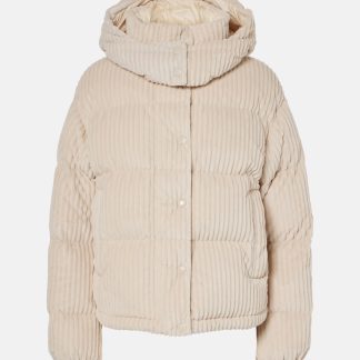 Modedesigner Moncler Daos Kord-Daunenjacke in Weiß