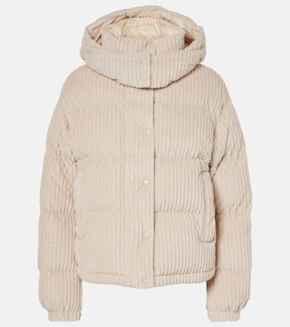 Modedesigner Moncler Daos Kord-Daunenjacke in Weiß