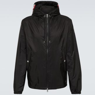 Modedesigner Moncler Grimpeurs technische Jacke in Schwarz